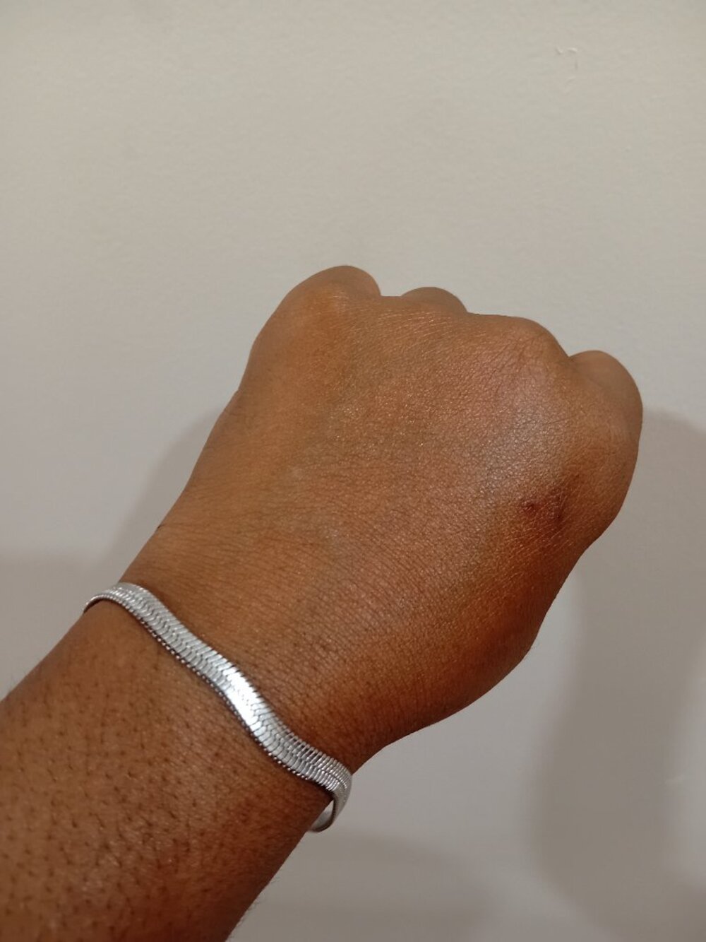 New Flat Herringbone Stainless Steel Bracelet